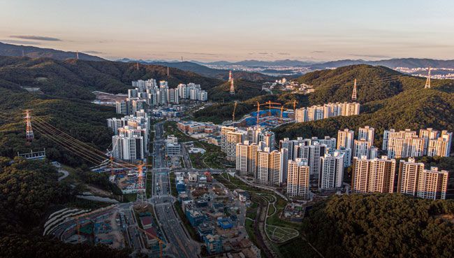 경기 성남시 대장동 개발지구 전경. /한준호 영상미디어 기자