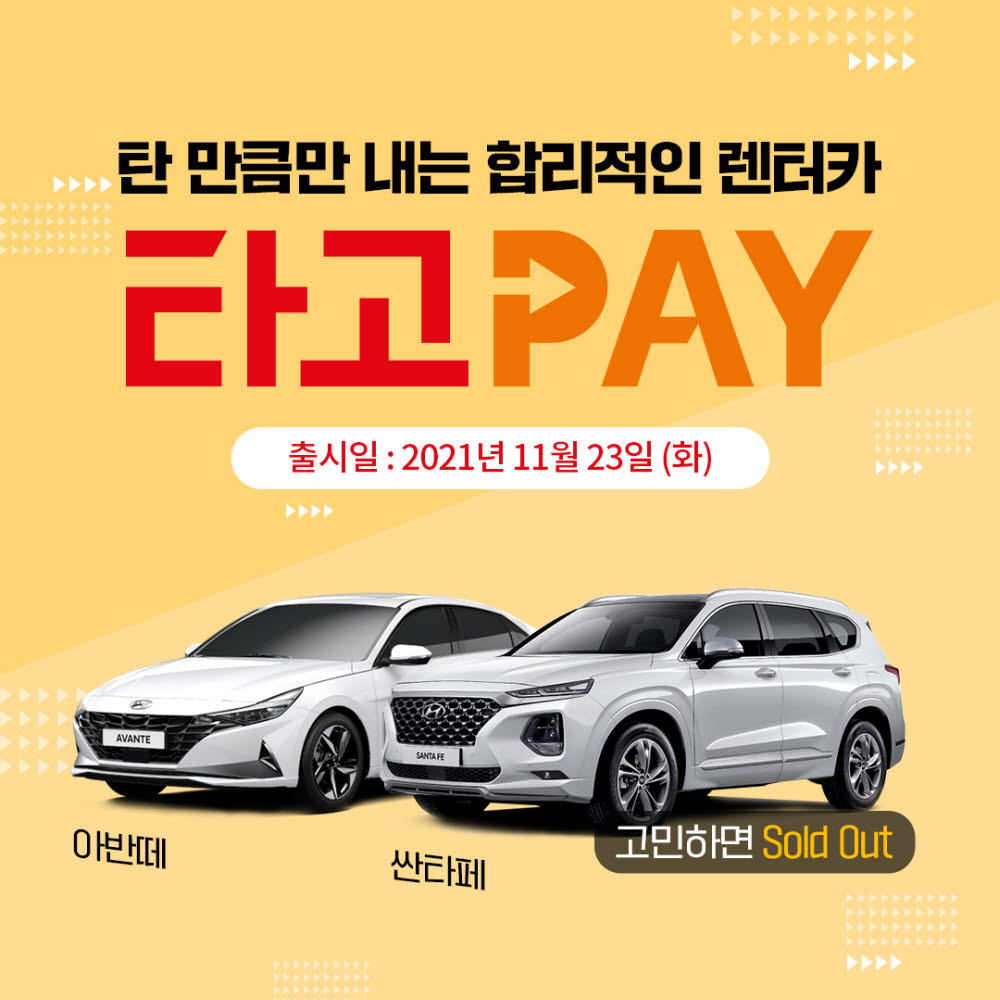 타고렌터카 이미지