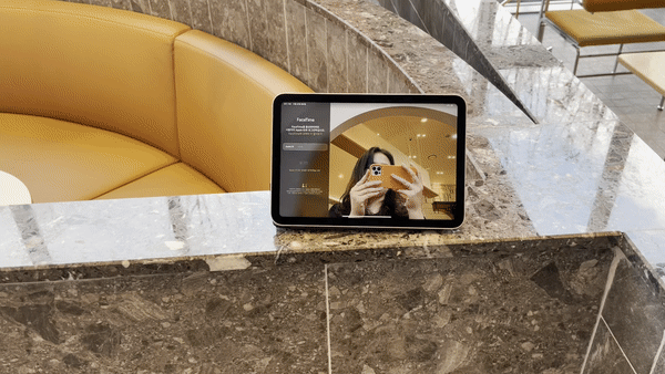 아이패드미니6에도 센터 스테이지 기능이 도입됐다. /사진=백유진 기자 byj@