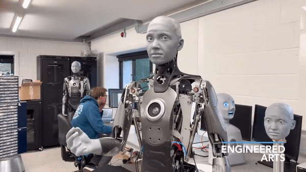 영국 로봇 기업 ‘엔지니어드 아츠’의 휴머노이드 로봇 ‘아메카’ [출처 유튜브 채널 ‘Engineered Arts’]