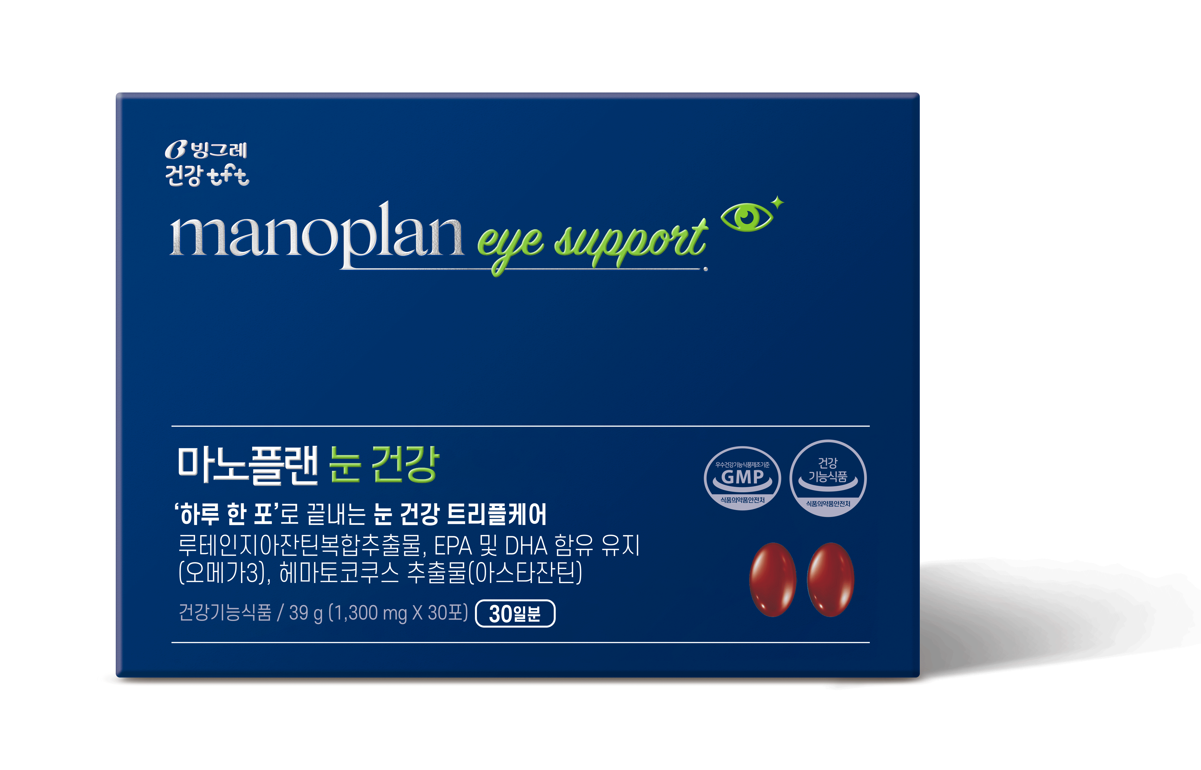 빙그레 건강 tft가 출시한 ‘마노플랜 눈 건강’. (사진=빙그레)