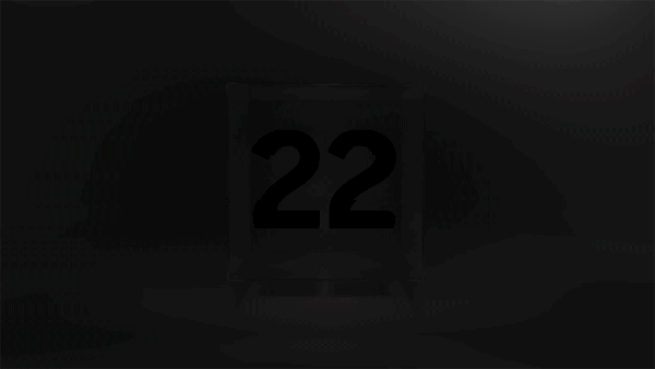 삼성전자 언팩 초대장에서는 정면에 투명한 3차원 정육면체 안에 핑크골드 컬러의 '22'라는 숫자가 들어있다.(삼성전자 제공) © 뉴스1