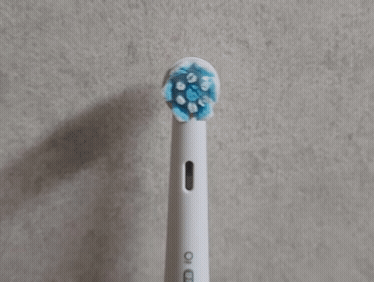 일반 세정모드일 때 돌아가는 칫솔모 (사진=지디넷코리아)