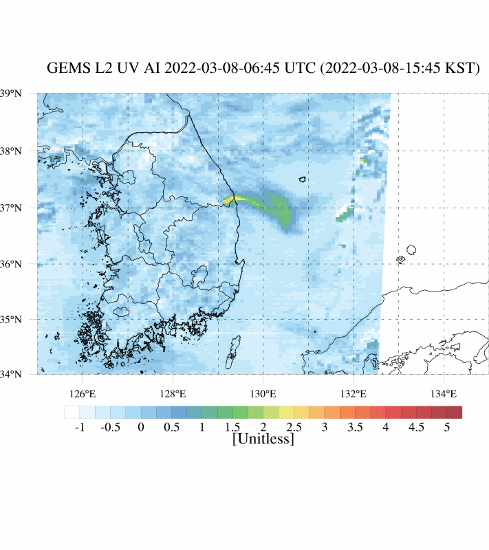동해안 산불 환경위성 영상 [국립환경과학원 제공. 재판매 및 DB 금지]