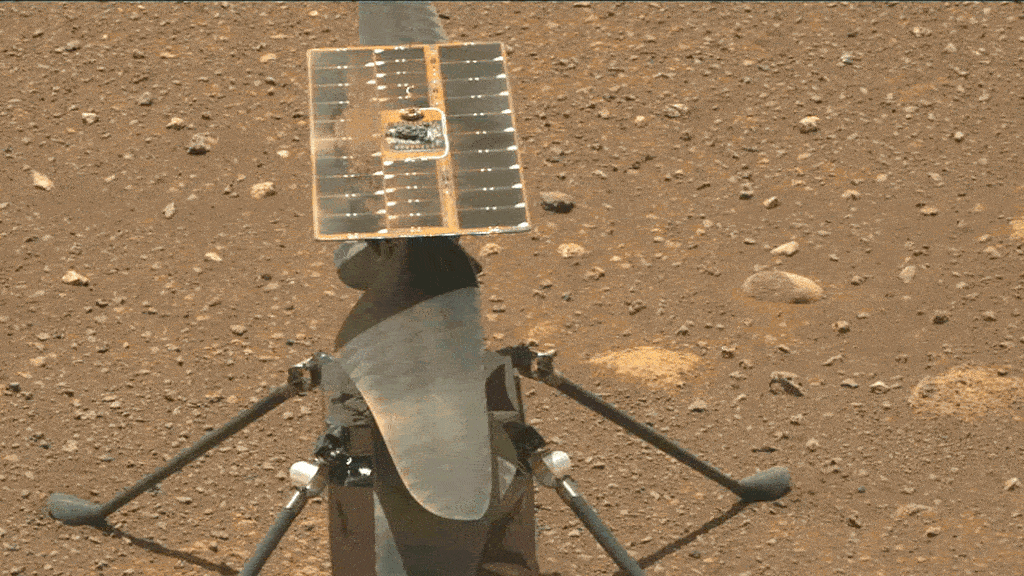 퍼서비어런스호가 화성 도착 48솔째에 포착한 인저뉴어티.  [NASA 제공/ 재판매 및 DB 금지] photo@yna.co.kr