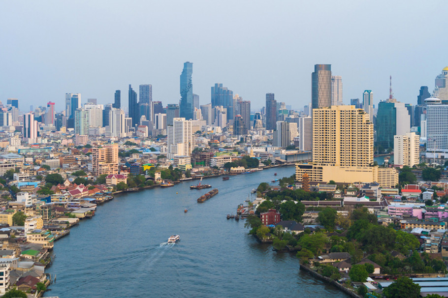 방콕 차오프라야 강 전경