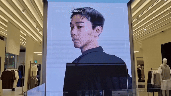 무신사는 다음달 1일 개점 예정인 무신사 스탠다드의 새로운 플래그십 스토어 '무신사 스탠다드 강남'을 30일 공개했다. 영상은 매장 1층의 사이니지. 영상=오정민 한경닷컴 기자