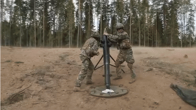 라트비아군 훈련 모습. [유튜브 'Headquarters Private' 채널 캡처]