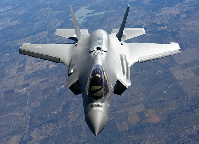 미 공군 F-35A가 훈련을 위해 비행을 하고 있다. 세계일보 자료사진