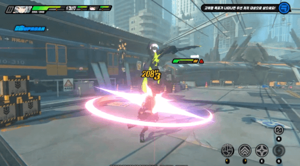 ARPG라면 '회피'를 빼놓을 수 없다. 회피 성공 시 화면이 일시적으로 어두워지며 회피 스킬을 사용할 수 있다.