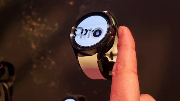 미국 뉴욕 갤럭시 제품 체험관에서 만난 '갤럭시워치5 프로' 골프 에디션. 2022.08.10. 오현주 기자