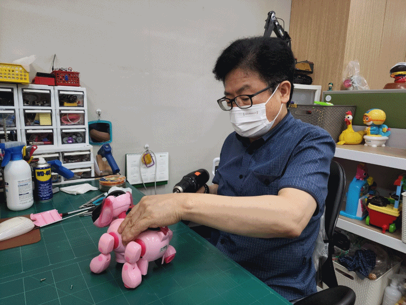 20일 오후 12시쯤 서울시 중구 녹색장난감도서관의 모습./김민소 기자