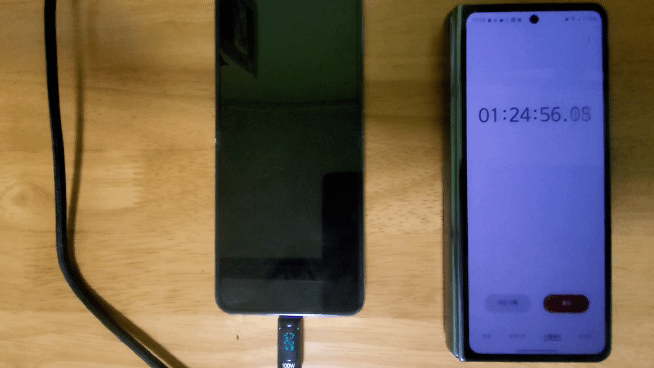 갤럭시Z플립4 완충까지 걸리는 시간은 1시간 25분이다.ⓒ데일리안 남궁경 기자