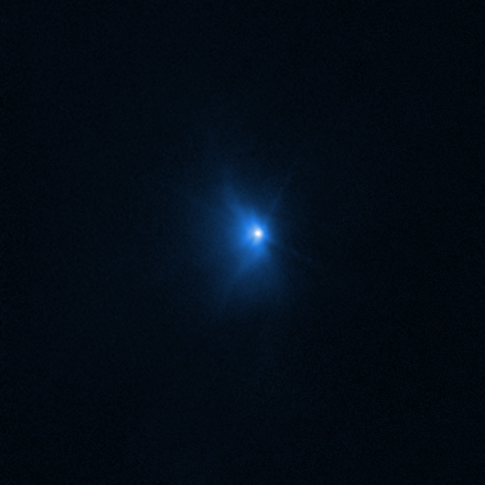 허블 망원경이 충돌 22분 뒤부터 8.2시간 뒤까지 포착한 이미지  [Science: NASA, ESA, Jian-Yang Li (PSI); animation: Alyssa Pagan (STScI) 제공/ 재판매 및 DB 금지] photo@yna.co.kr