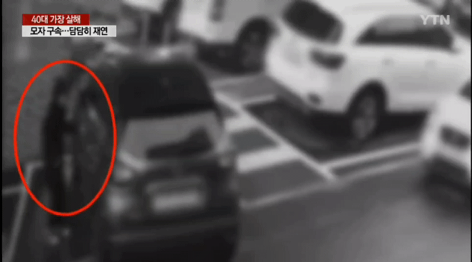 분주하게 범행 장소와 운전석을 오가는 가해자들의 모습(영상=YTN)