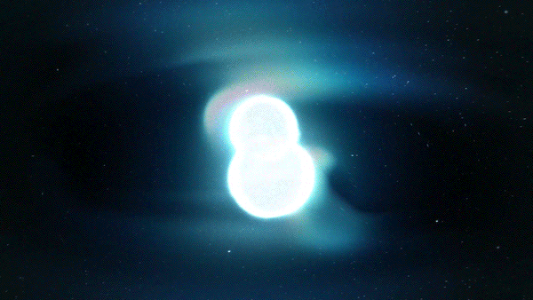 이원 중성자별 충돌, 병합. 나사