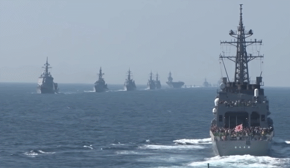 우리 해군이 참가한 2015년 10월 일본 해상 자위대 관함식 영상. /사진=일본 방위성 해상자위대 공식 유튜브 채널 영상 캡처