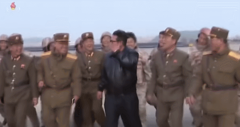 북한 조선중앙텔레비죤이 지난 3월 뮤직비디오를 연상시키는 형식으로 공개한 ICBM 발사 관련 영상.