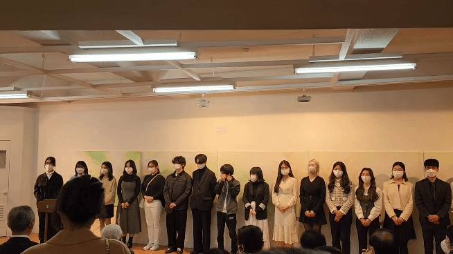 졸업작품전 개막식