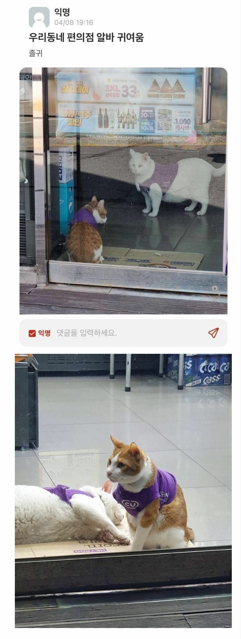 우리동네 편의점 알바 귀여움 | 인스티즈