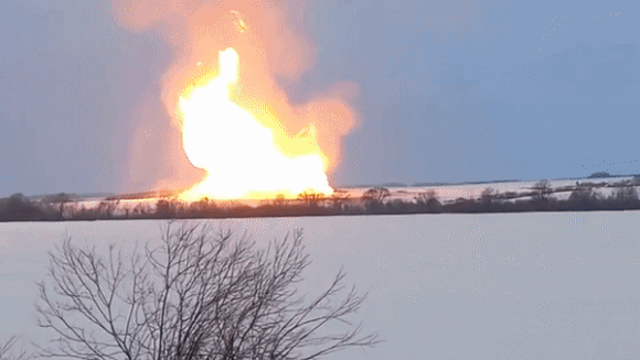 20일(현지시간) 추바시야공화국(추바시 공화국) 우렌고이-포마리-우즈고로드 가스관에서 폭발이 일어나 3명이 죽고 1명이 다쳤다. 2022.12.20 러시아투데이