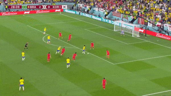 히샬리송의 한국전 득점. [영상=FIFA 플러스 유튜브]