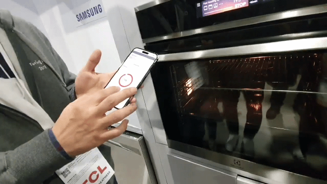 'CES 2023' HCA 전시관 내에서는 스마트홈 앱을 활용한 여러가지 시나리오를 선보였다. ⓒ데일리안 조인영 기자