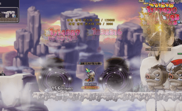 보이드 러쉬를 통해 빠른 이동과 몬스터 사냥을 동시에 할 수 있다&nbsp;