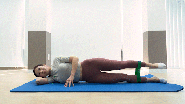 사이드 원 레그레이즈 소도구 진행 동작ㅣ출처: 하이닥 유튜브