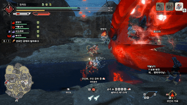 발파루크 전방 레이저 패턴