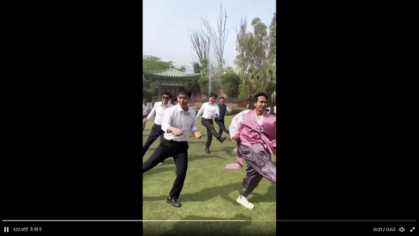 지난달 26일(현지시간) 주한 인도대사관 공식 트위터 계정에 올라온 '나투(Naatu)를 아시나요?' 댄스 영상. /영상=주한 인도대사관 공식 트위터