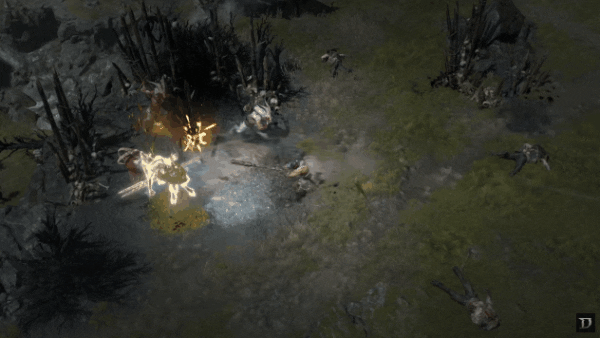 야만용사 플레이 모습