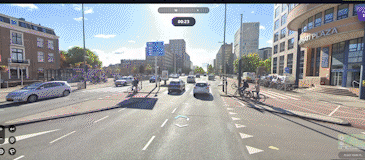 지오게서 플레이 모습. 주변을 둘러봤지만 비숙련자가 단서를 한번에 찾고, 지도에서 위치를 찍기는 어려웠다. (박소은 기자)