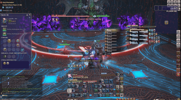 아이템을 사용하여 로봇에 탑승한 모습&nbsp;