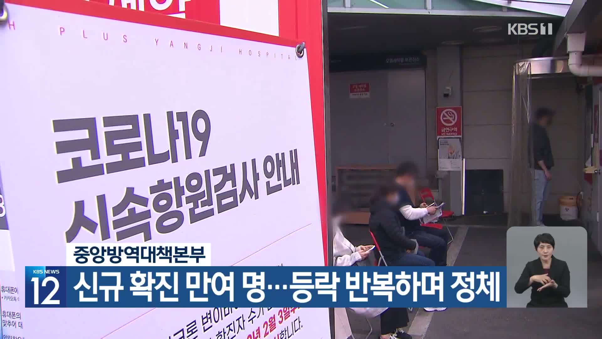 신규 확진 만여 명…등락 반복하며 정체 - kakaoTV 신규 확진 만여 명…등락 반복하며 정체