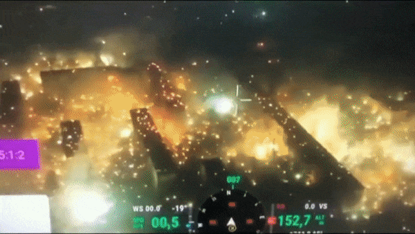 우크라이나 국방부는 트위터에 화염에 휩싸인 도시를 찍은 영상 한 편을 올리면서 러시아가 바흐무트의 비점령 지역에 백린탄을 사용했다고 주장했다 / 사진=우크라이나 국방부 트위터 캡처