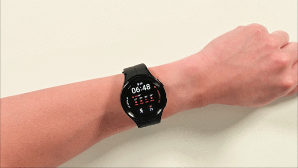 ‘갤럭시 워치5’ 수면 패턴 확인 시연. (영상=삼성전자)