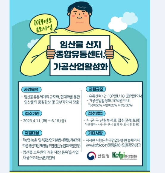 임산물클러스터 가공유통센터 이미지