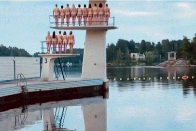 미국의 행위 예술가 스펜서 튜닉(Spencer Tunick)이 15일 촬영한 집단 누드. [스펜서 튜닉 인스타그램]