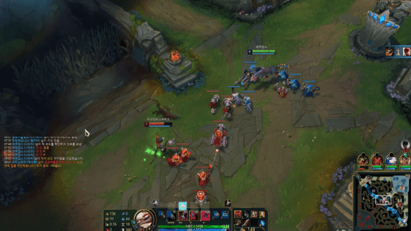 - 상대 챔피언 입장에서는 예상치 못한 킬각이 잡힐 수 있어요