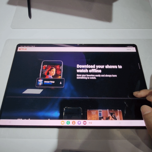 ▲갤럭시 탭 S9 울트라. 유진의 기자 jinny0536@