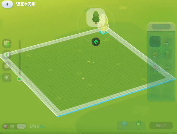 게임 초반에는 간단한 조작만 해도 자동으로 건물을 완성시켜준다. 샌드박스 게임 특유의 어려움을 ‘도면 시스템’을 이용해 타파하려는 노력이 보인다.