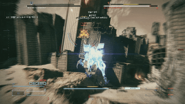 - 아머드 코어6 월광검 기본 공격