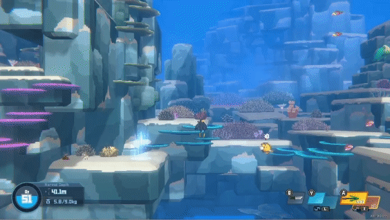 '데이브 더 다이버' 닌텐도 스위치 버전에서 포이즌 작살촉으로 낚시를 진행하는 장면.