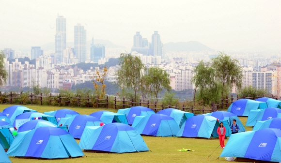 노을공원 가족캠핑장 이미지