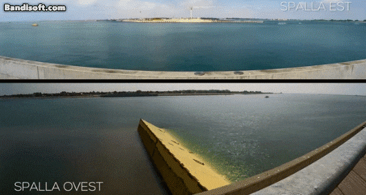 조수차단벽 모세 가동 중인 모습. /Ufficio Stampa Mose 유튜브