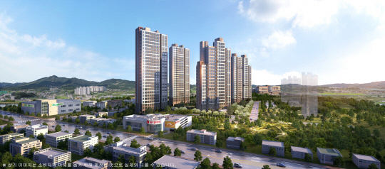 휴먼 아파트 투시도