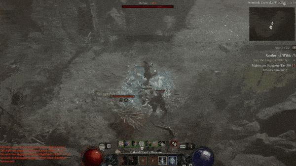 - 연발 사격 빌드 사냥 모습