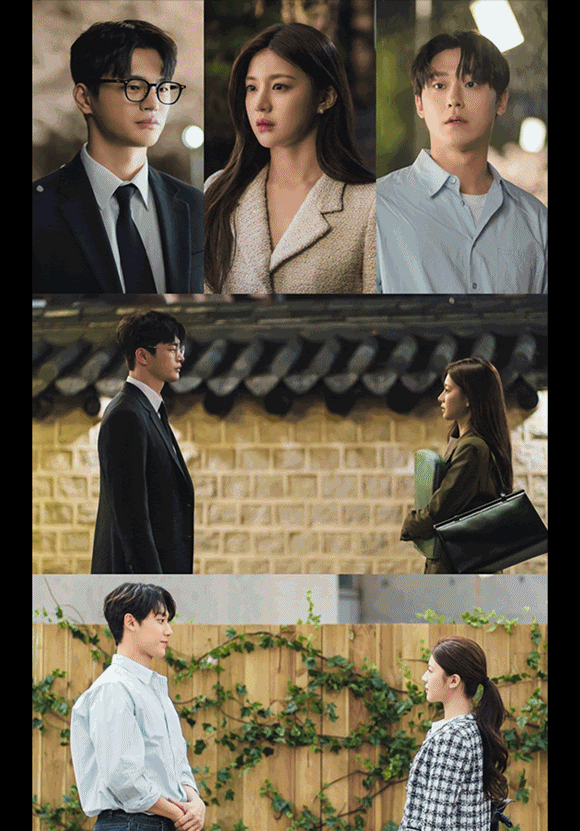 티빙 오리지널 시리즈 '이재, 곧 죽습니다'에서 배우 서인국 이도현 고윤정이 로맨스를 만든다. /티빙