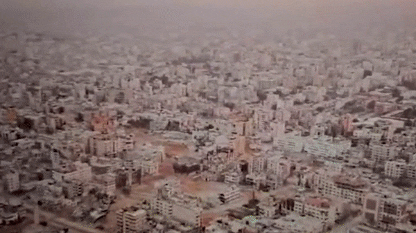 이스라엘군이 공개한 가자지구 터널 폭파 영상. /엑스(옛 트위터)